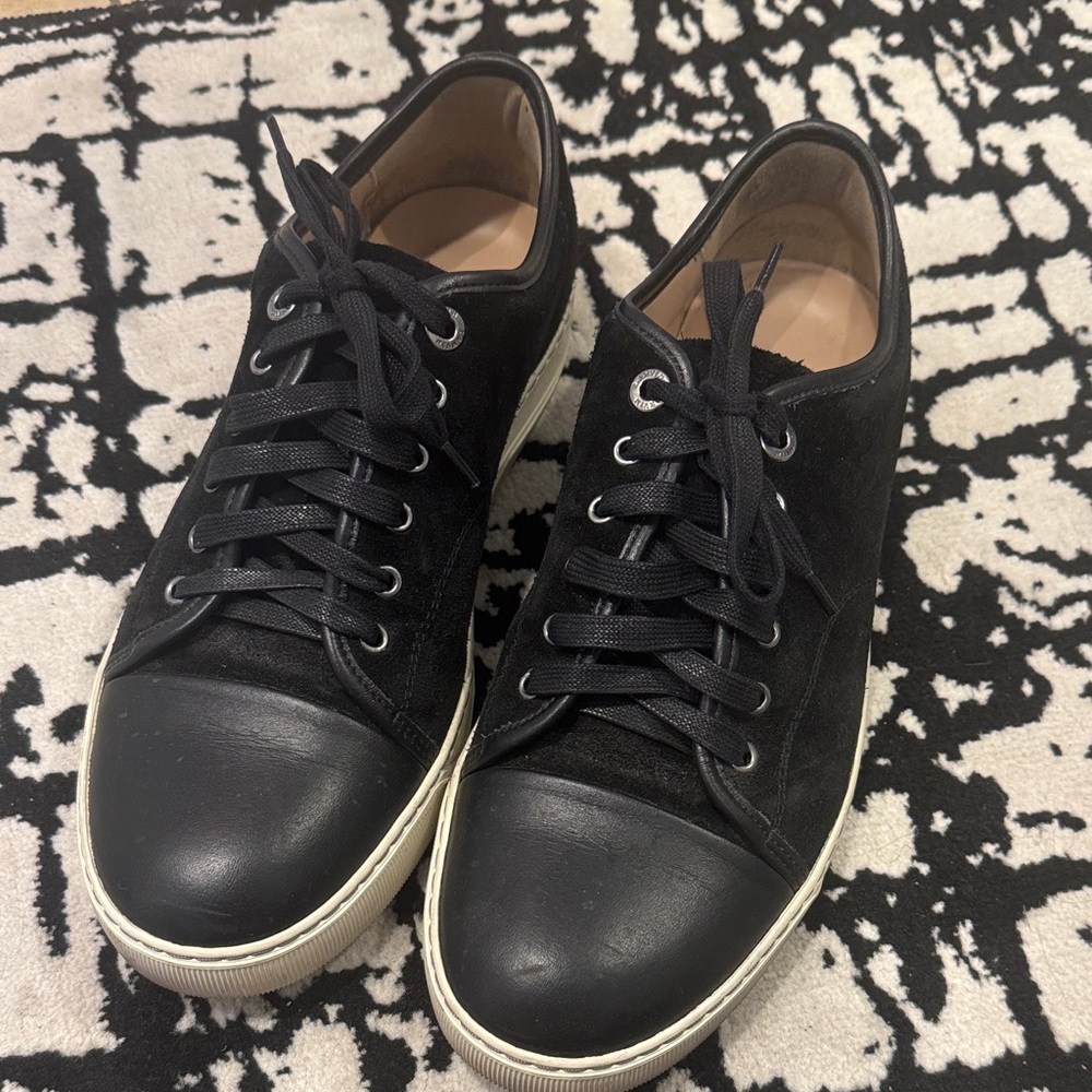 Lanvin Black and White Men's Sneakers SIZE 8